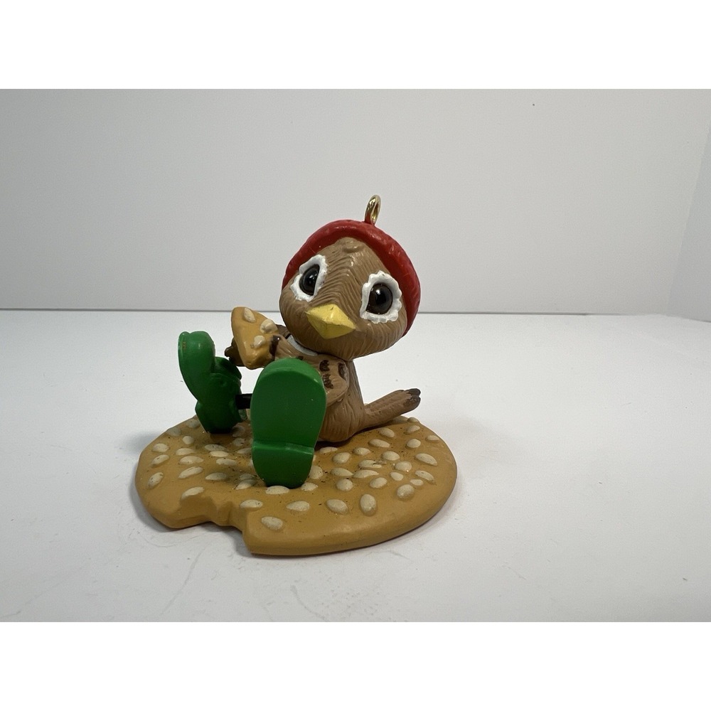Hallmark Ornament Spencer Sparrow Esq OS Brown Excellent 1989 Vintage Bird Bun